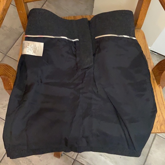 BURBERRY BRIT Grey Woolen Paper Bag Classic Belt Belted Wool Medium Classic Mini - Picture 9 of 10